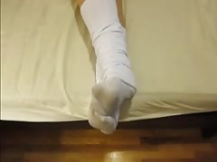 Footjob: Loose, Slouchy Socks