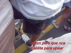 Upskirt faldita show Dakar