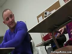 Fabulous chicks are fucking in amateur college porn