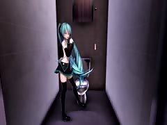 MMD Blue Hair Cutie Sex Toy Anal Gang Bang Creampie GV00184