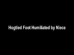Hogtied Foot Humiliated by Niece