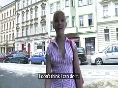Skinny milf is being seduced and fucked by an agent
