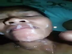 pinky usam hot filipino face cumshot with bf