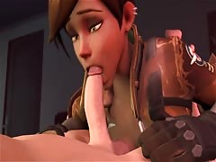 Overwatch - Tracer gets a Creampie