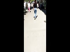 Teen ass in tight jeans - Spy in Romania, Timisoara