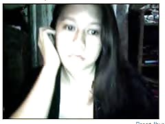 filipino lady danching  on webcam
