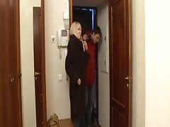 Shy blonde having casual teenage sex with cameraman