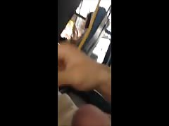 Masturbation in bus 10