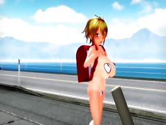 MMD - Titjob at the beach POV.