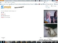 Guy Cums Twice For 2 British BabeS On Omegle webcam  british euro brit european cumshots swallow