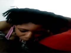 Ebony loving giving bbc sloppy head