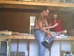 Fucking in the shed