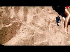 topless teens on barcelona beach